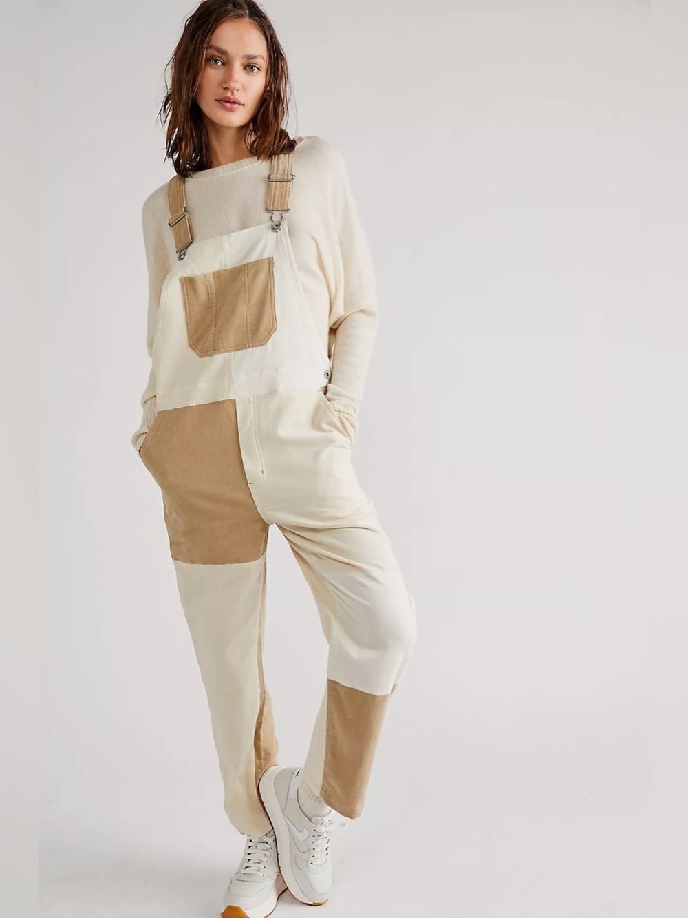 Brixton Christina Crop Corduroy Overalls